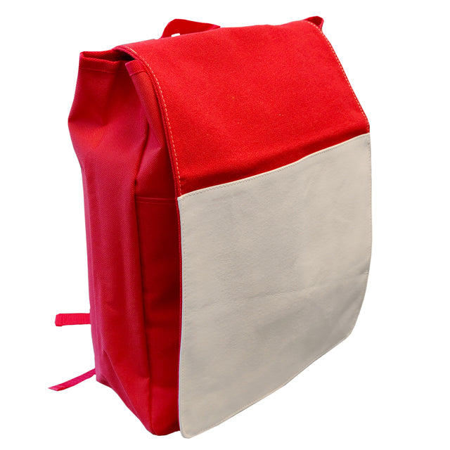 Bags - RUCKSACK - A4 Binder School Bag with Panel - Red - 30cm x 39cm x 11.5cm - Longforte Trading Ltd