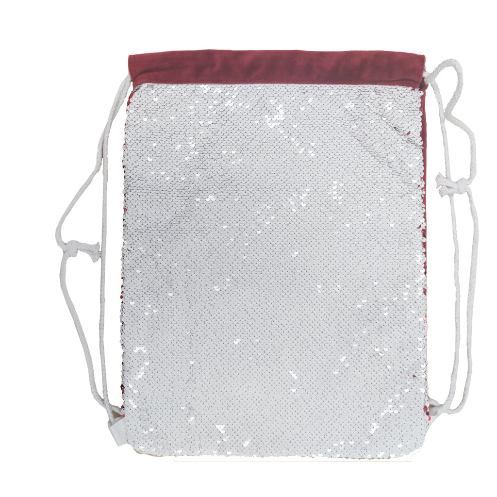 FULL CARTON - 50 x Sequin DRAWSTRING Bags - 38.5cm x 30cm - RED