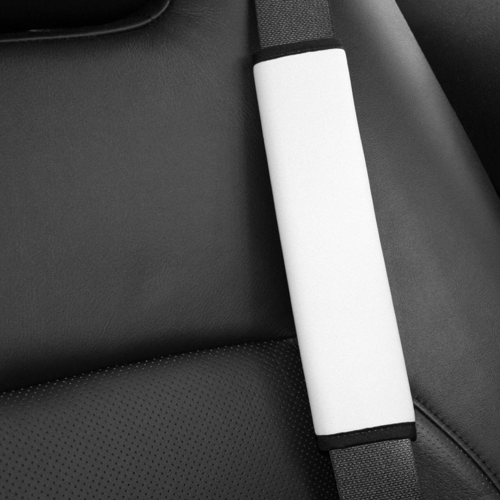 Seat Belt Cover - Neoprene - Black and White- 17cm x 24cm