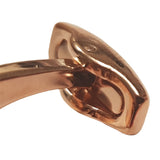 Cufflinks - PREMIER Range - Rose Gold - Curved Square - Longforte Trading Ltd