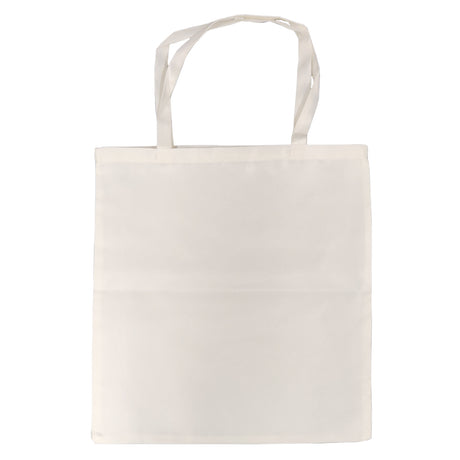 FULL CARTON - 100 x Tote Bags - Monaco - Satin Cream - 38cm x 40cm - Short Handles - Longforte Trading Ltd