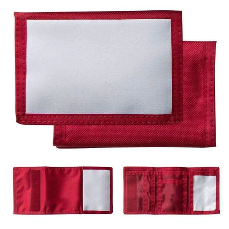 FULL CARTON - 100 x Wallets - Nylon - Red - Longforte Trading Ltd