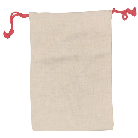 Bags - Drawstring / Xmas Sack - Linen Style - 50cm x 68cm - Longforte Trading Ltd