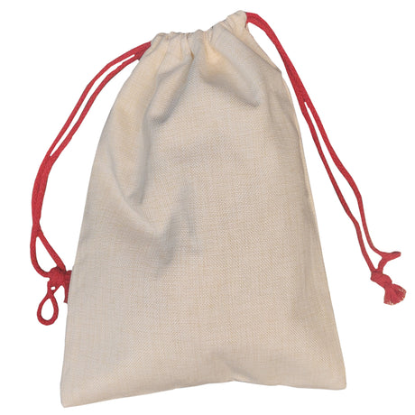 Bags - Drawstring / Xmas Sack - Linen Style - 50cm x 68cm - Longforte Trading Ltd